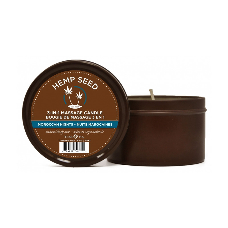Earthly Body Bougie de massage Moroccan Nights 170g